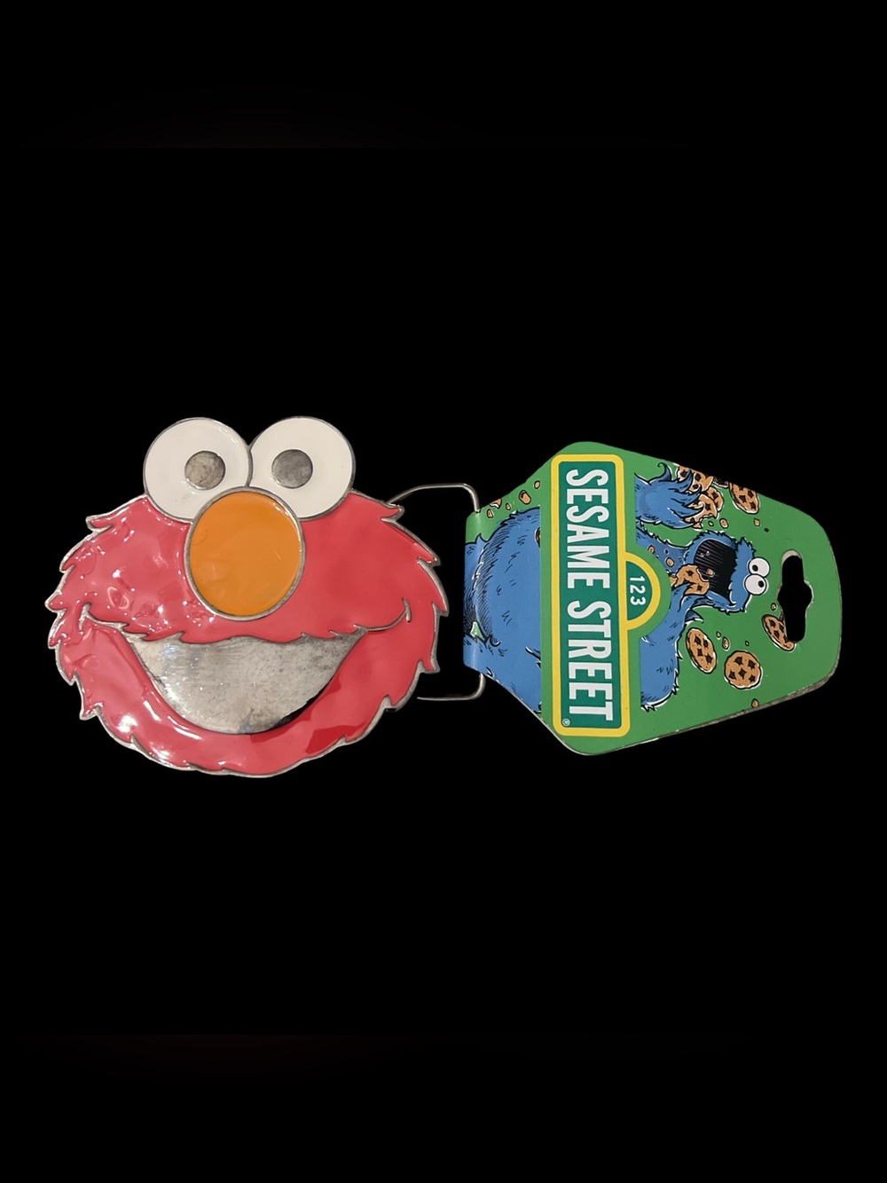 Sesame Street Elmo Belt Buckle NOS